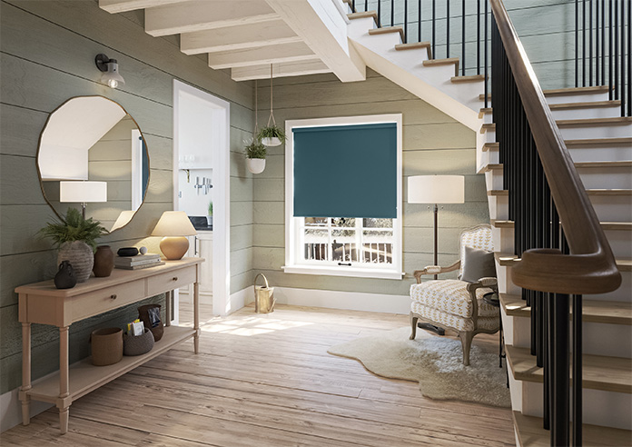 Trinity (Blackout), Teal - Roller Blind - Image 7